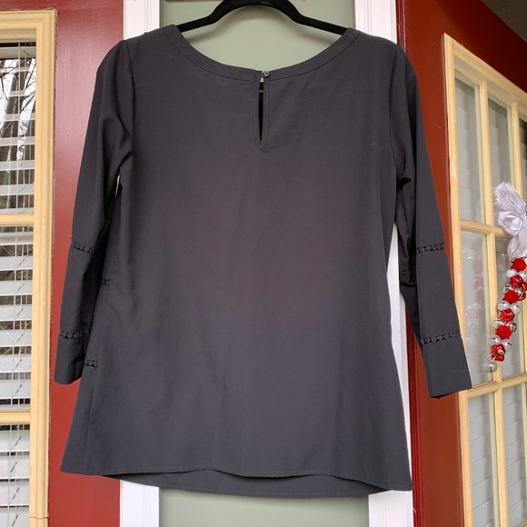 Merona Black Blouse Small - Picture 2 of 4